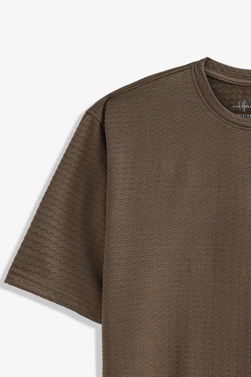 Crew Neck Textured T-Shirt