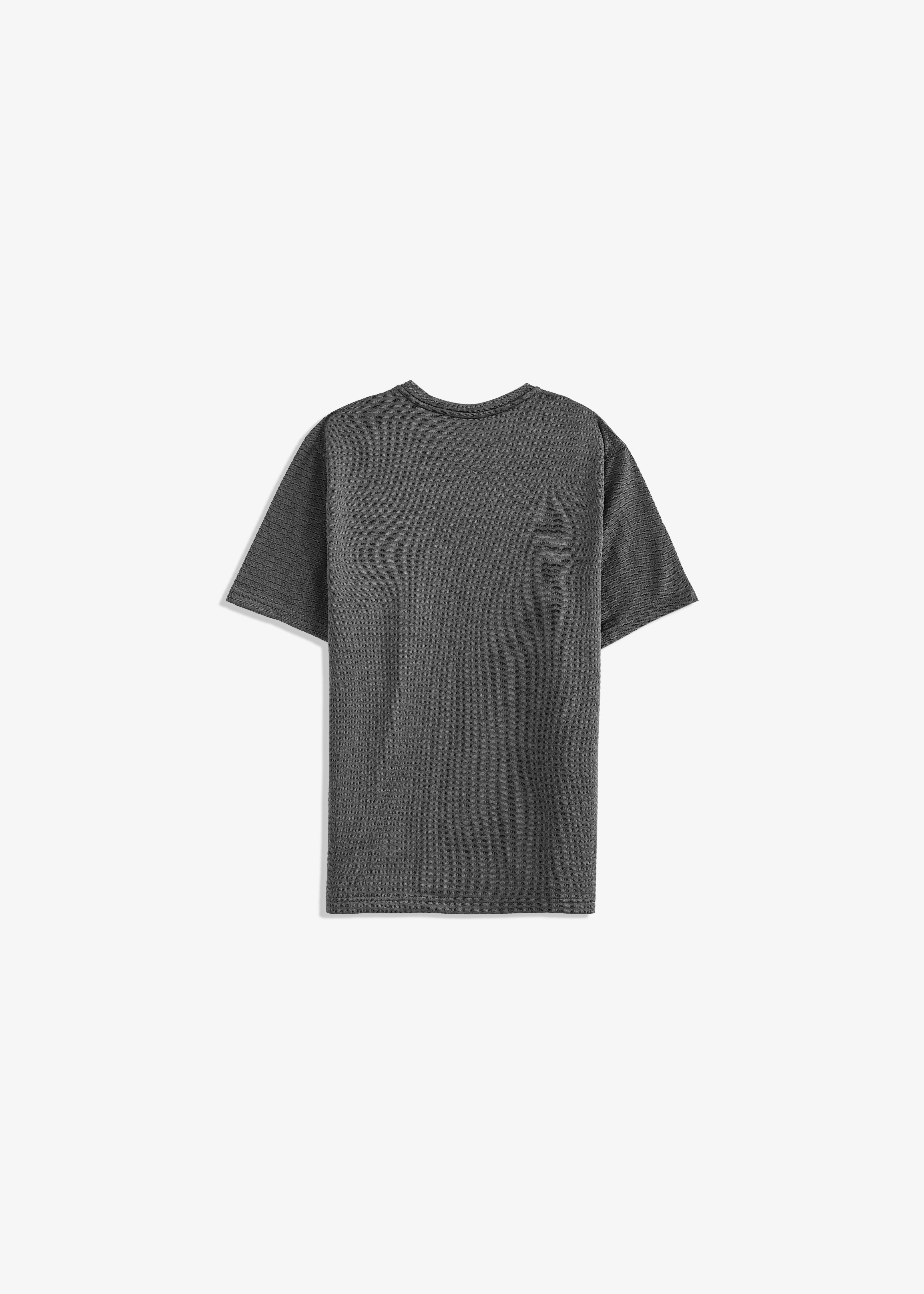 Crew Neck Textured T-Shirt