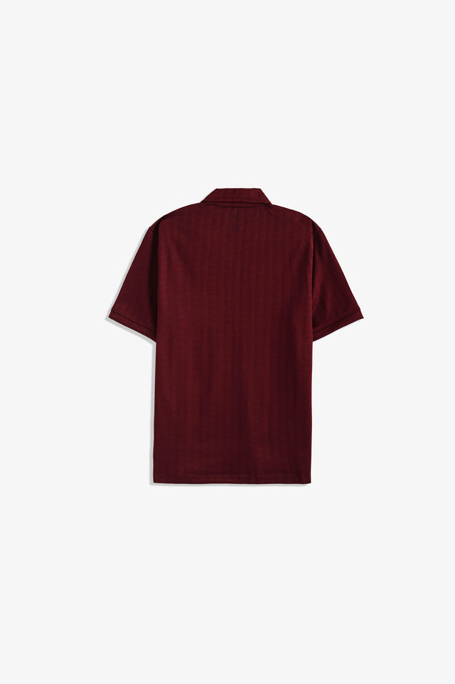 Zipper Textured Polo