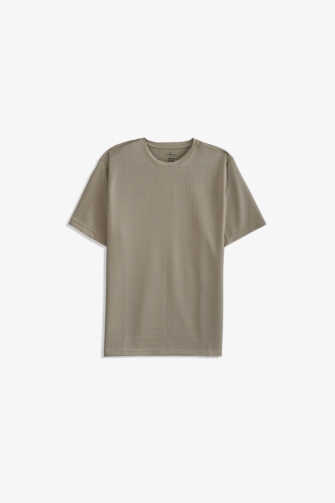 Crew Neck Textured T-Shirt