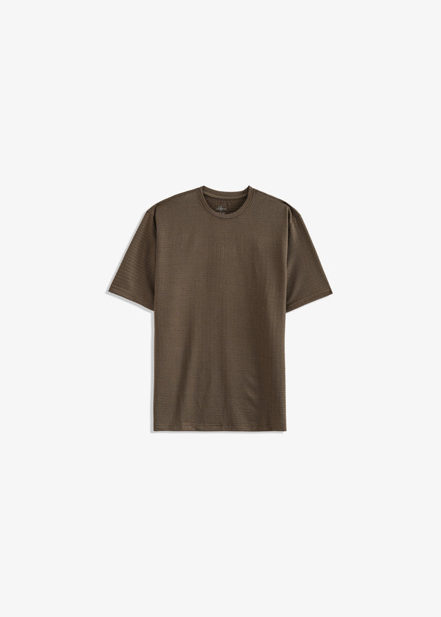 Crew Neck Textured T-Shirt