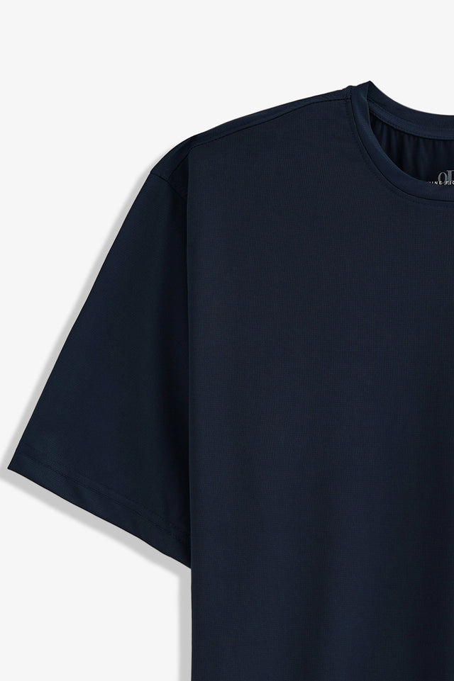 Crew Neck Textured T-Shirt