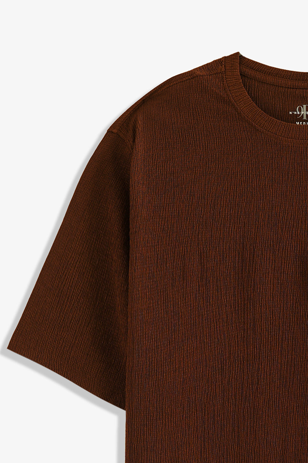 Crew Neck Textured T-Shirt