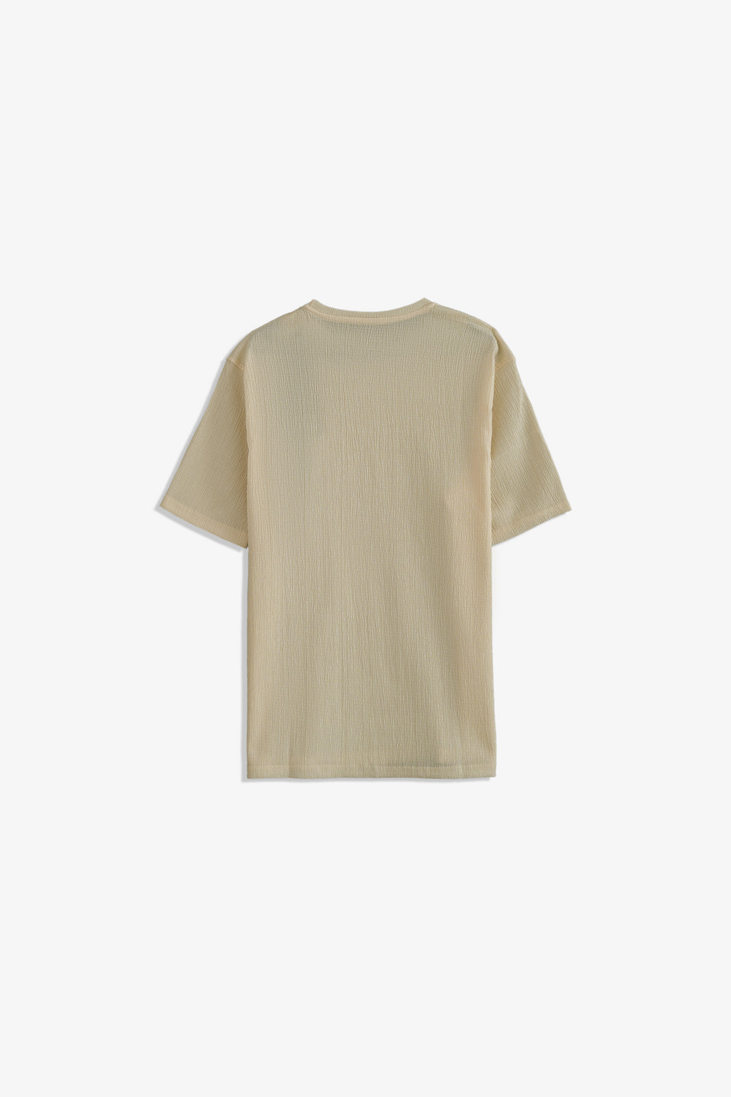 Crew Neck Textured T-Shirt