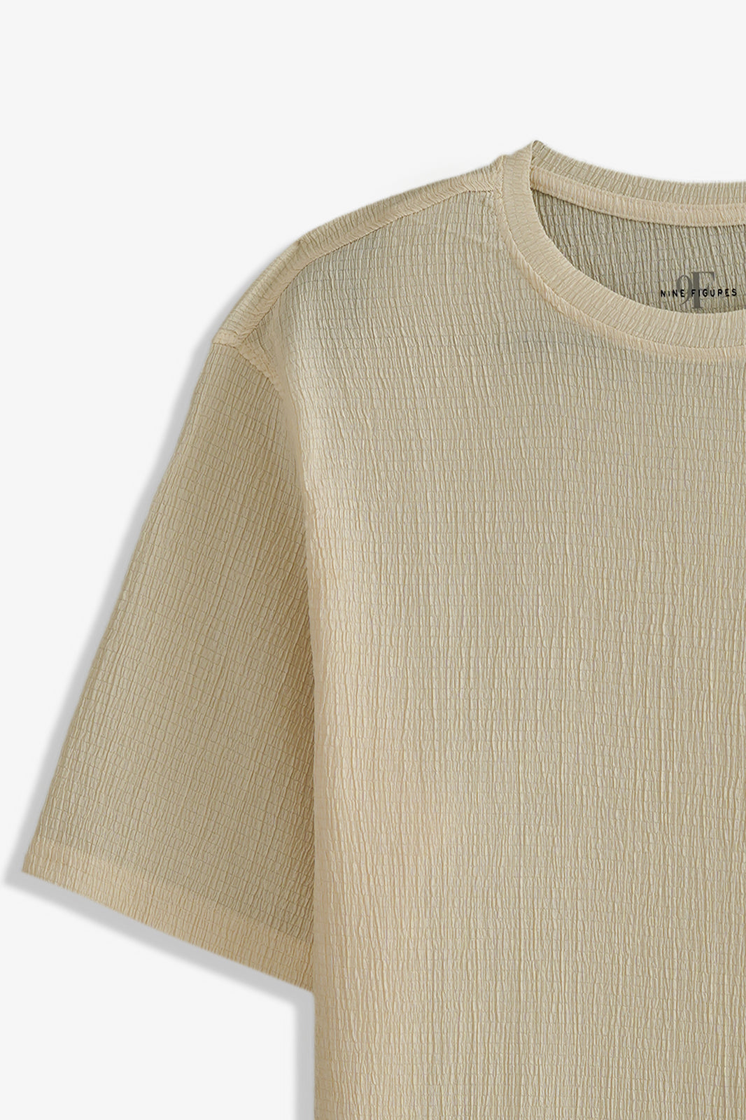 Crew Neck Textured T-Shirt