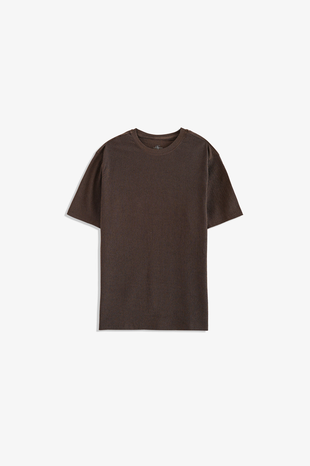 Crew Neck Textured T-Shirt