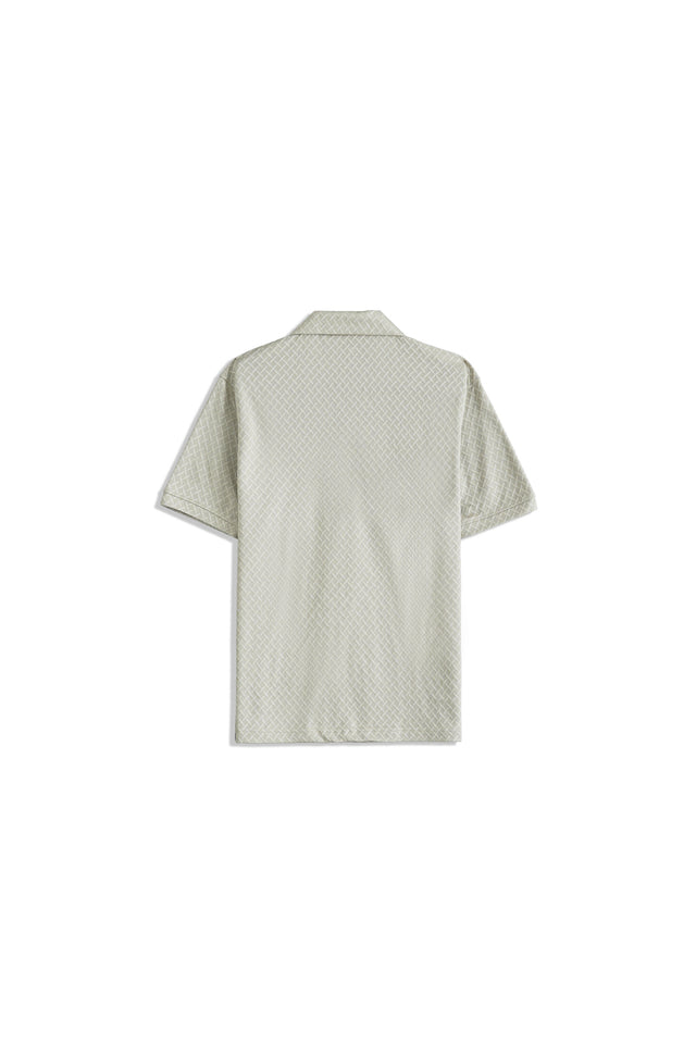 Zipper Textured Polo