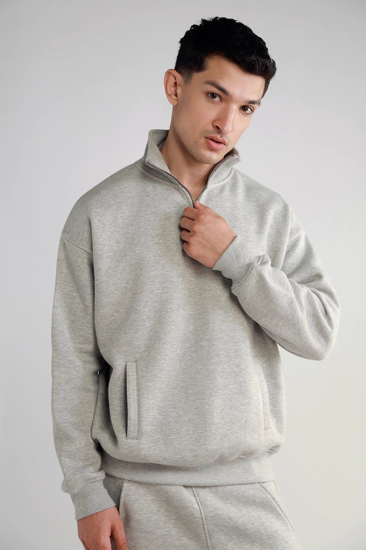 Mens Regular Zipper Sweatshirt