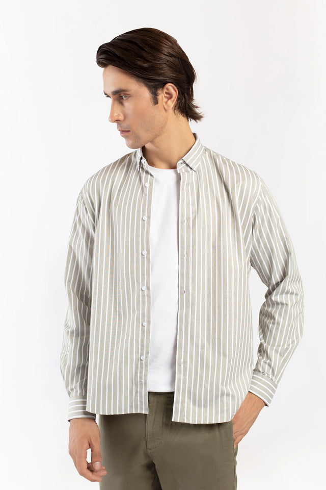 Button Down Striped Shirt - 9figure