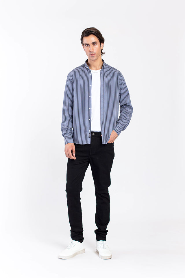 Button Down Striped Shirt - 9figure