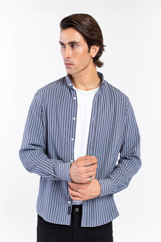 Button Down Striped Shirt - 9figure