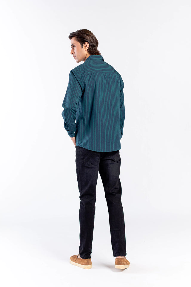 Button Down Striped Shirt - 9figure