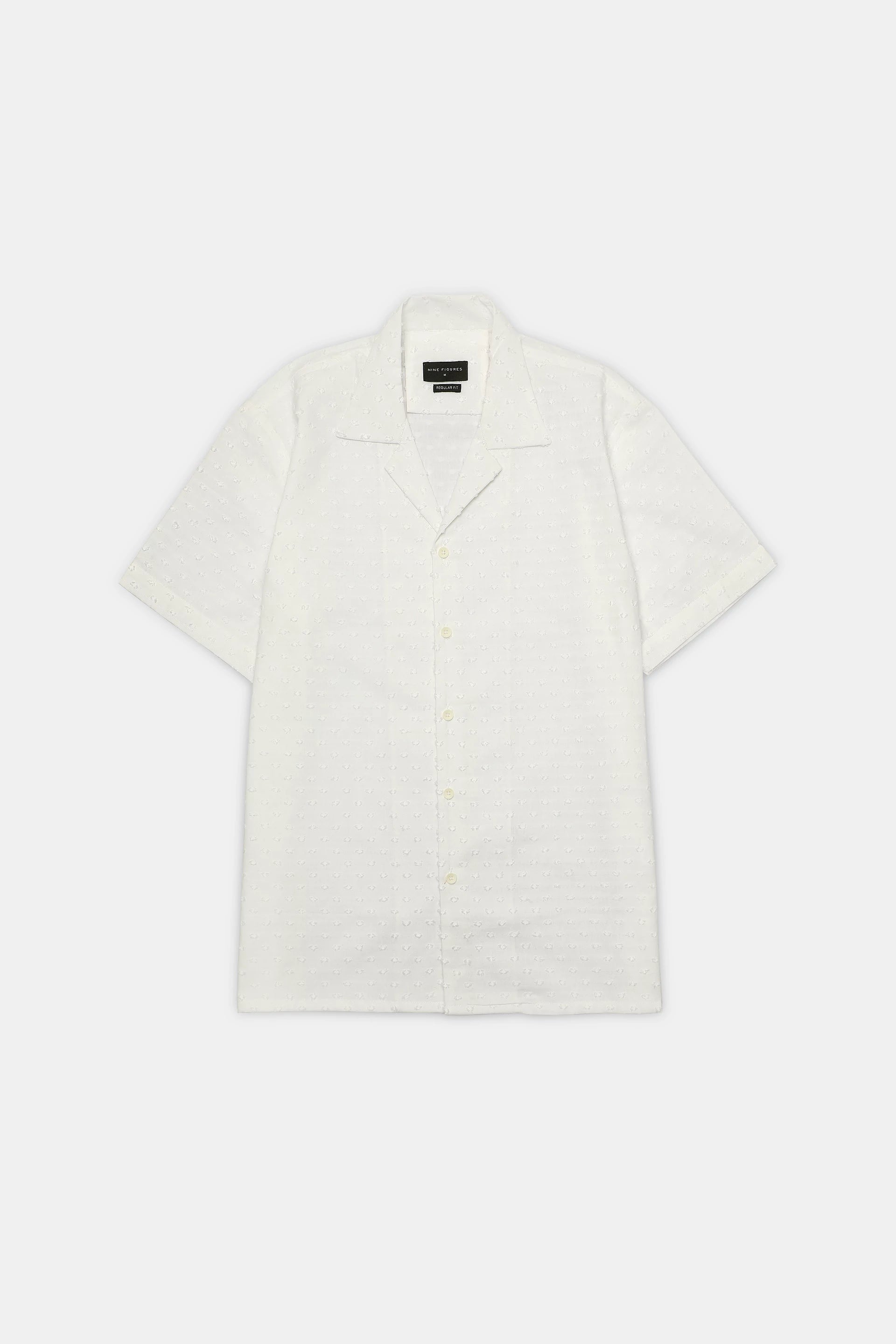 Cuban Collar Textured Shirt - 9figure