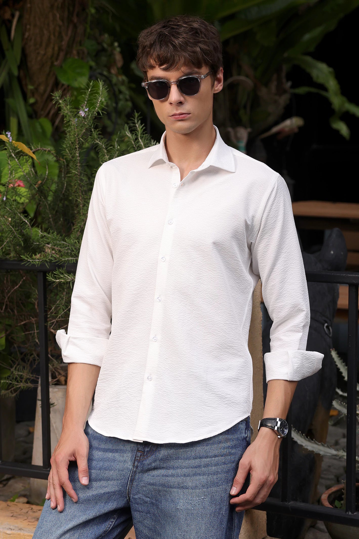 Mens Basic Collar Shirt