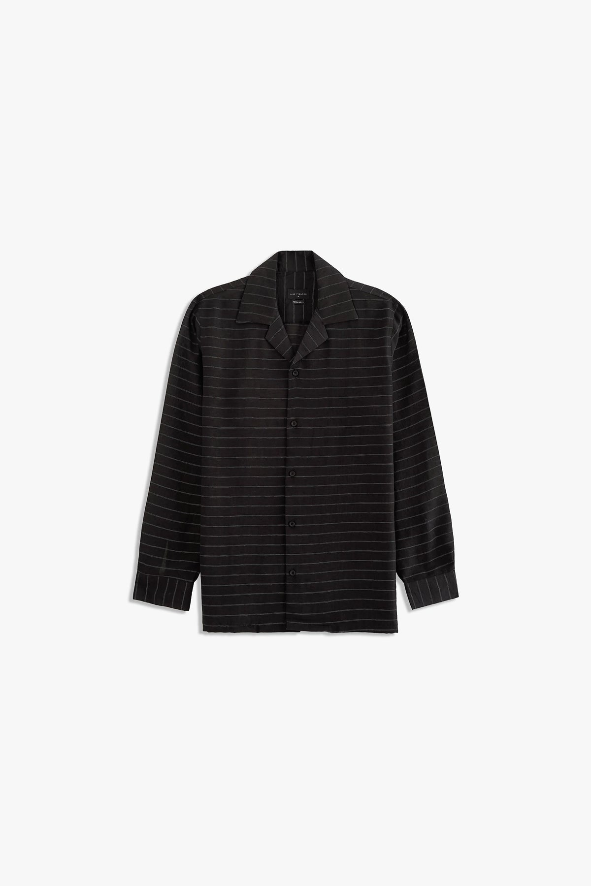 Cuban Collar Striped Shirt