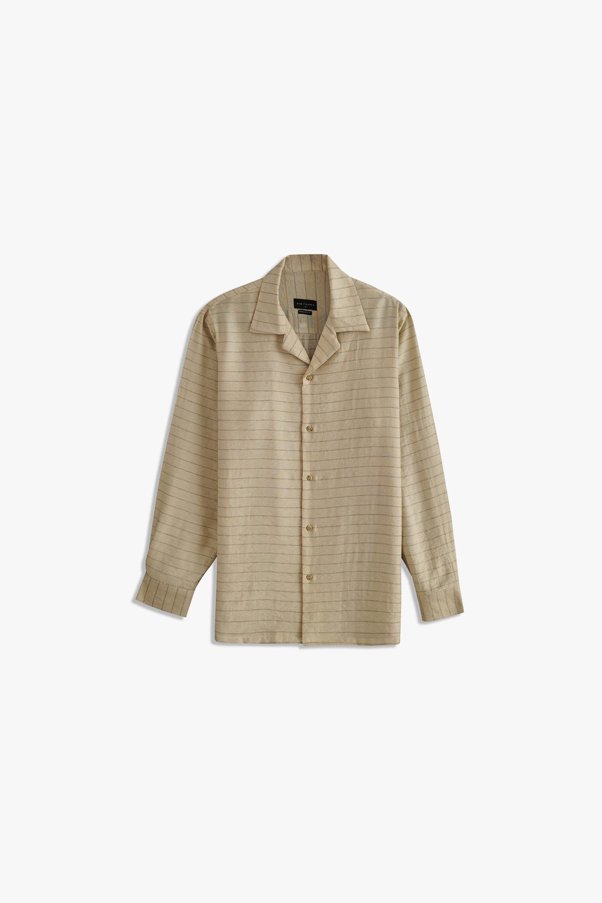 CUBAN COLLAR STRIPED SHIRT