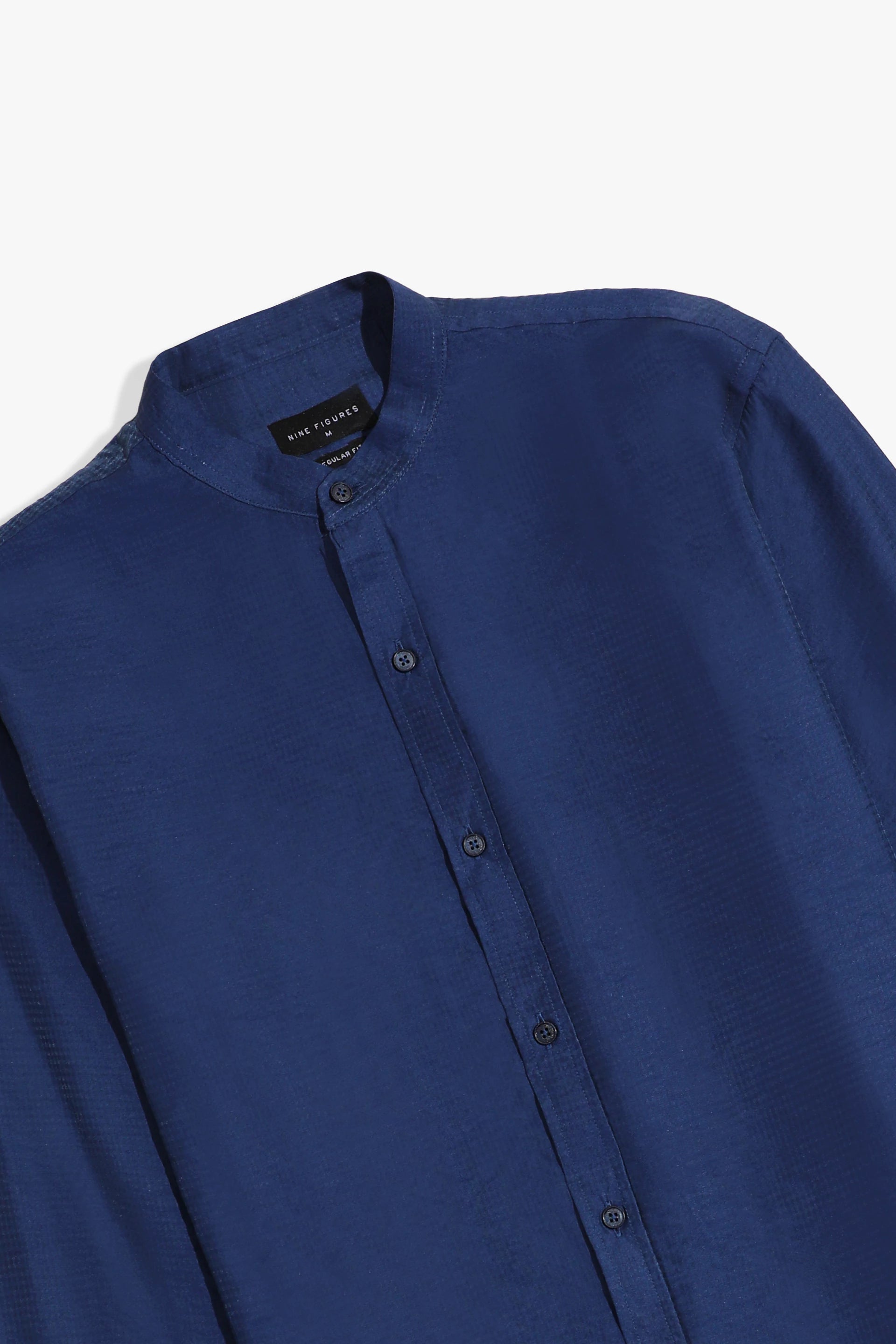 Band Coller Texture Shirt