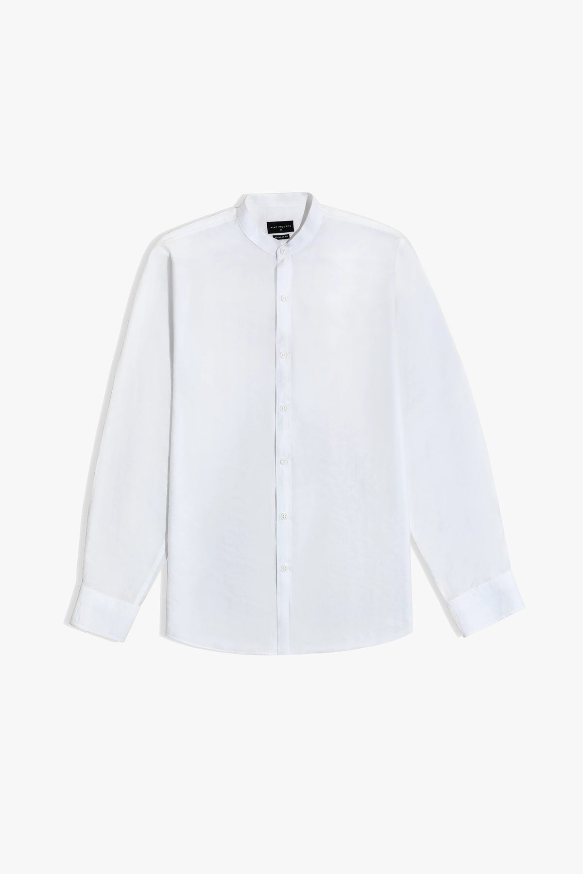 Band Coller Texture Shirt
