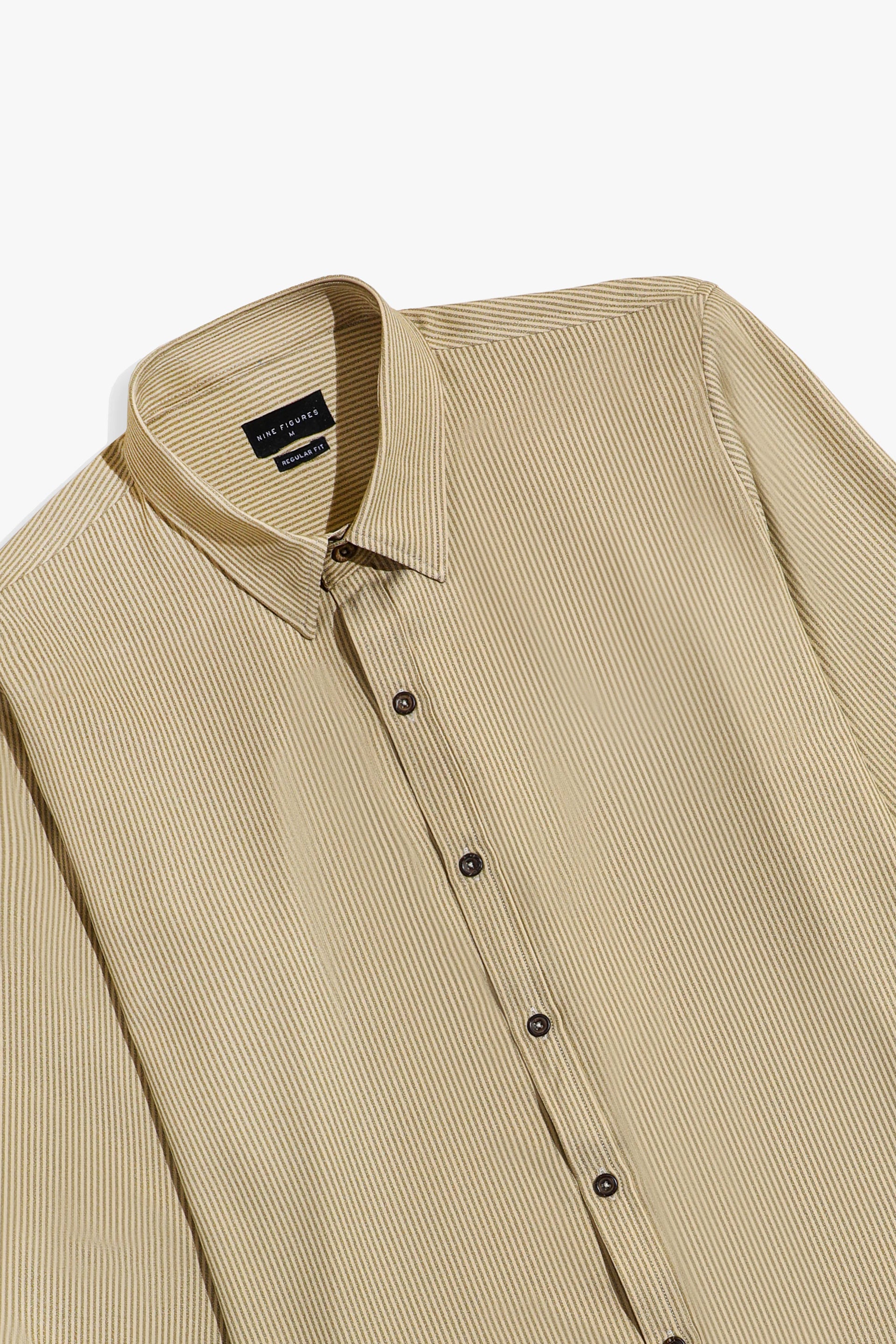 Basic Collar Stripe Shirt