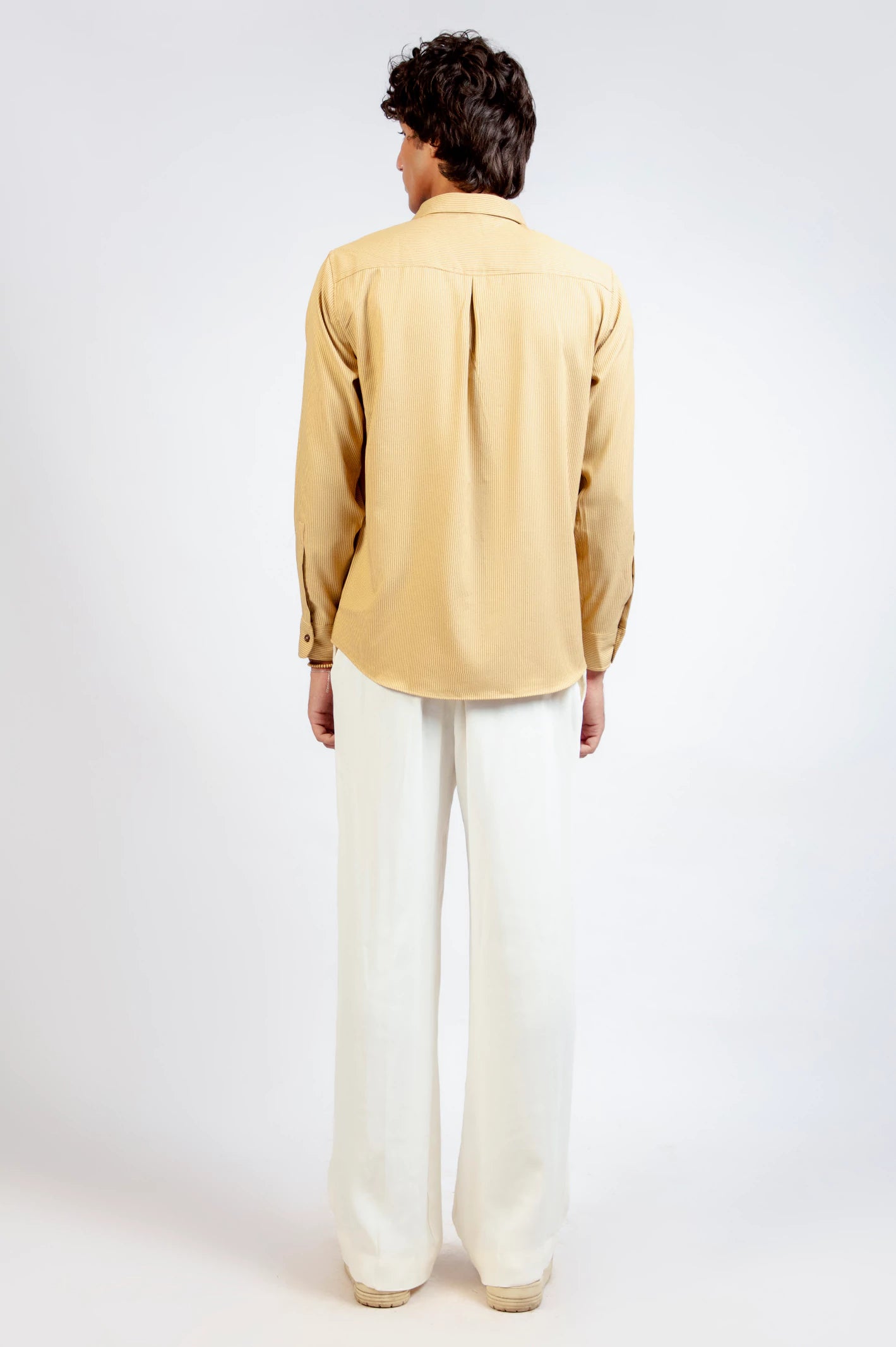 Basic Collar Stripe Shirt