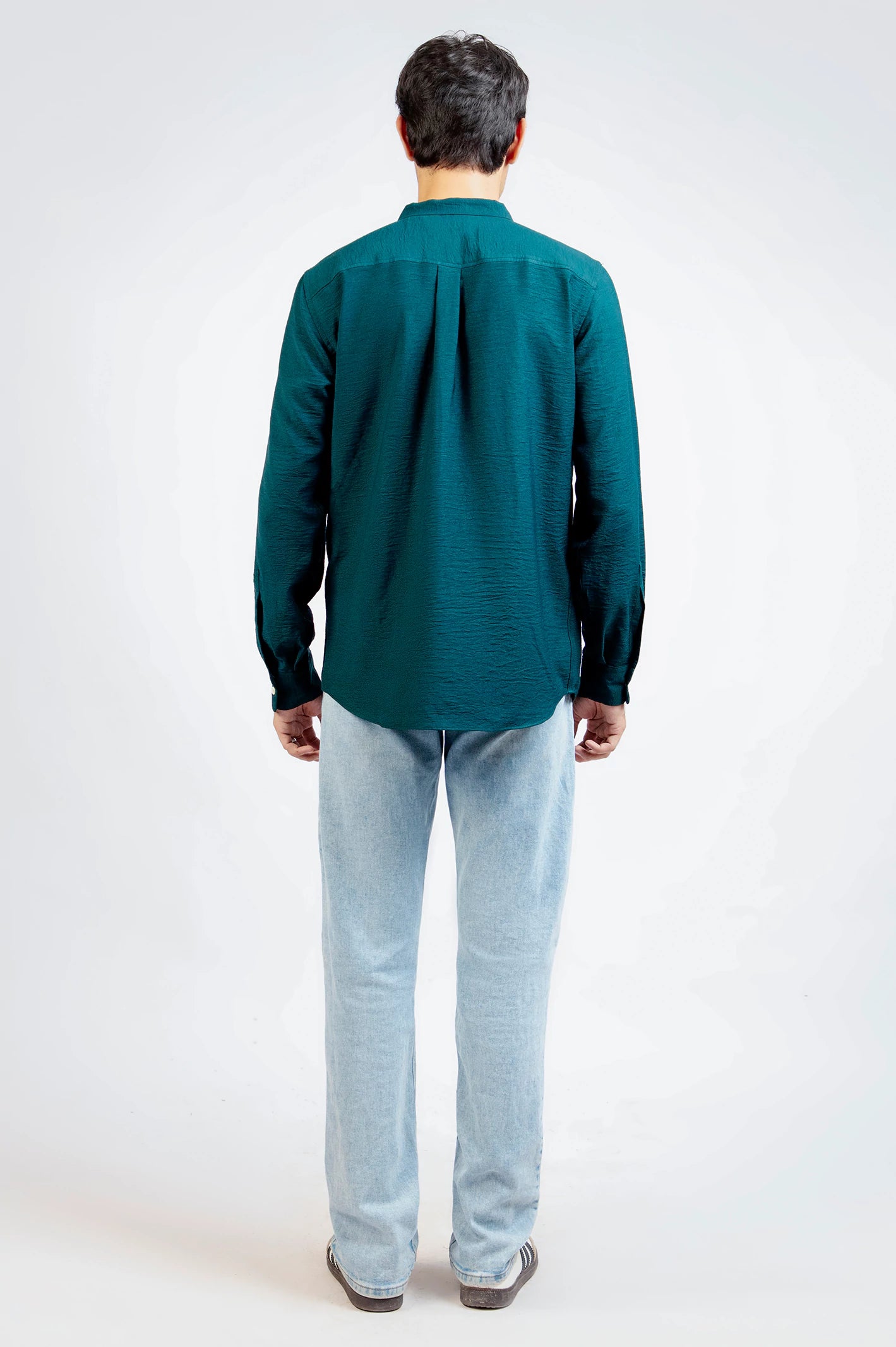 Band Collar Full Sleeve Shirt