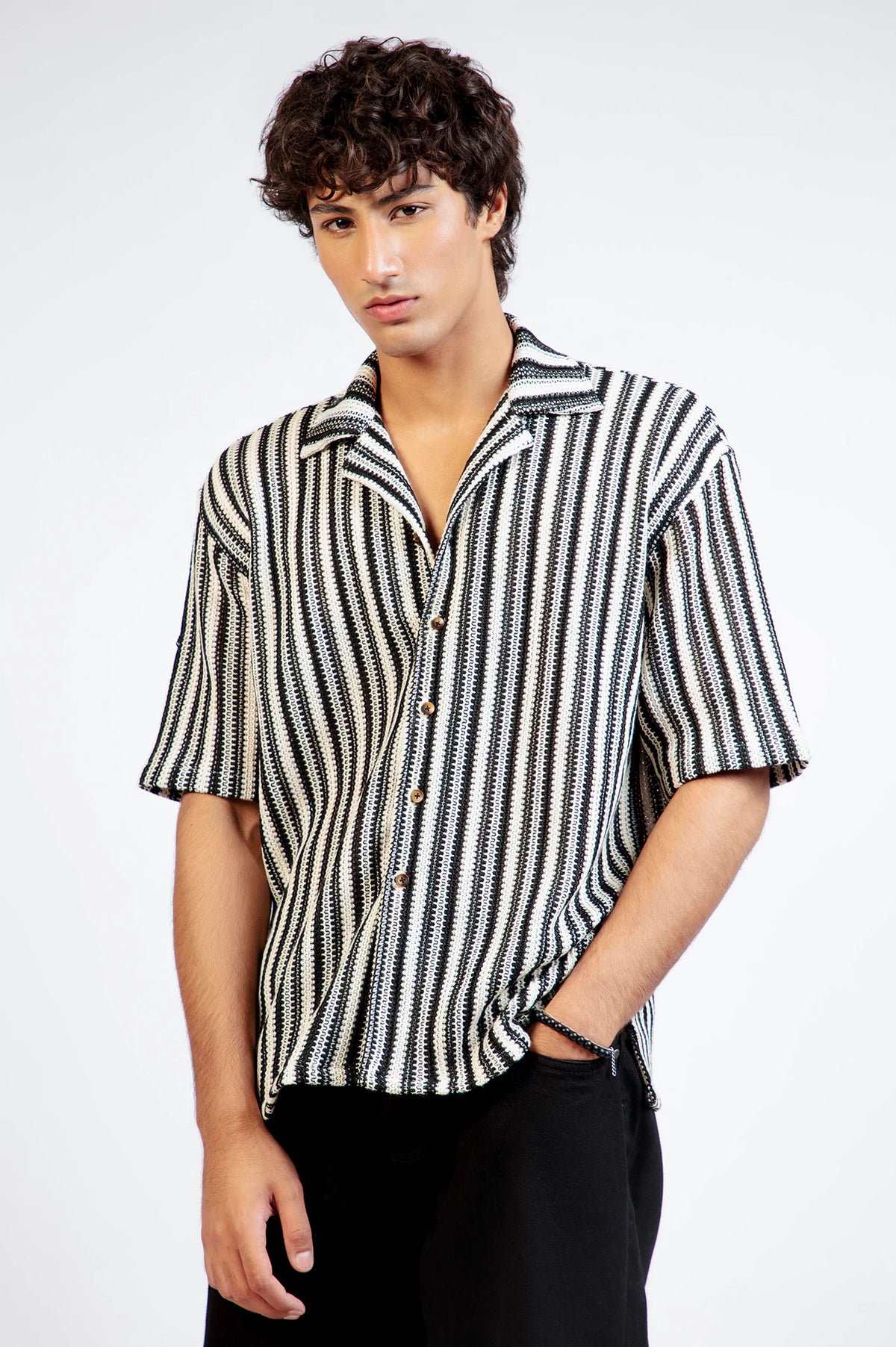 Cuban Collar Loose Fit Shirts