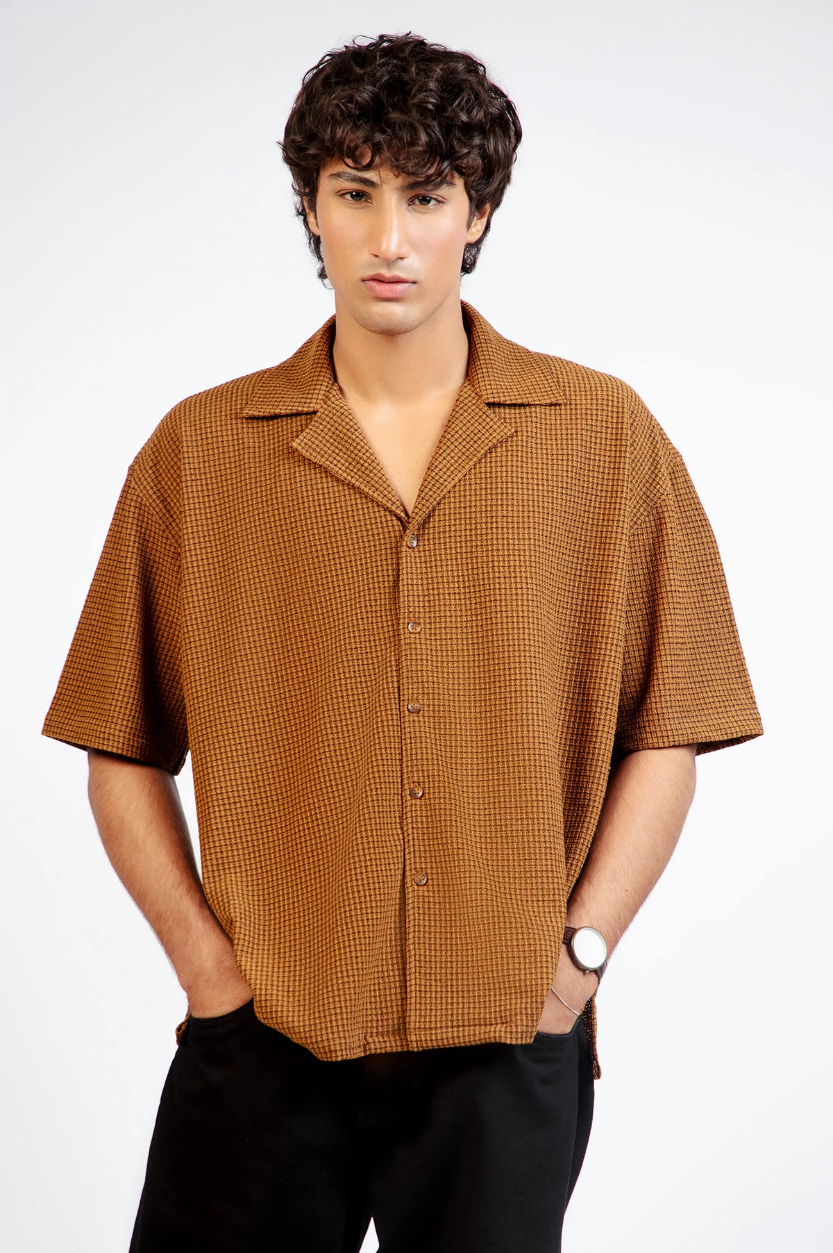 Cuban Collar Loose Fit Shirts