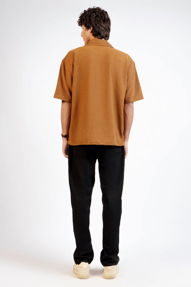 Cuban Collar Textured shirt