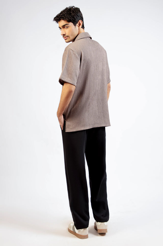 Cuban Collar Textured shirt