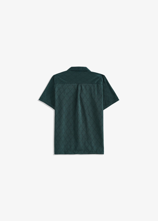 Cuban Collar Textured Shirt