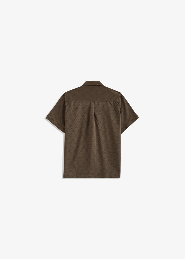 Cuban Collar Textured Shirt