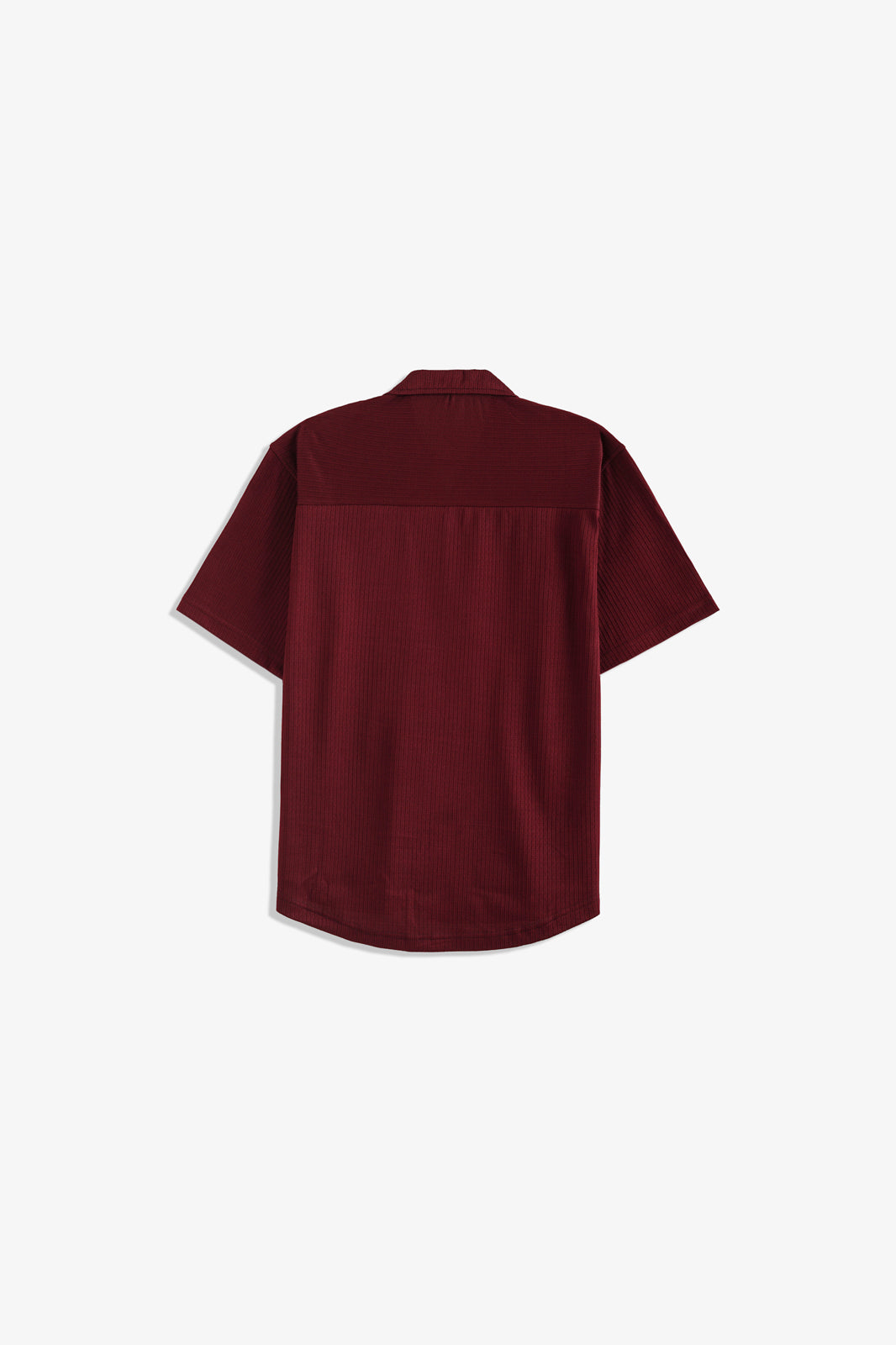 Cuban Collar Textured Shirt