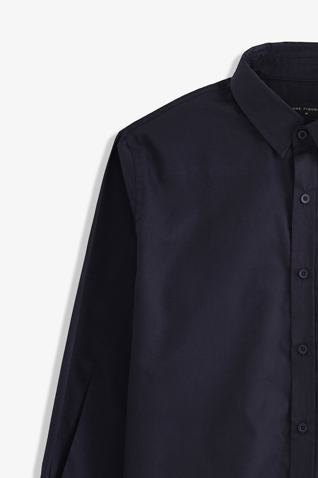 Basic Collar Embroidered Shirt