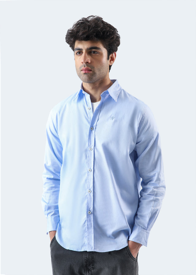 Basic Collar Embroidered Shirt