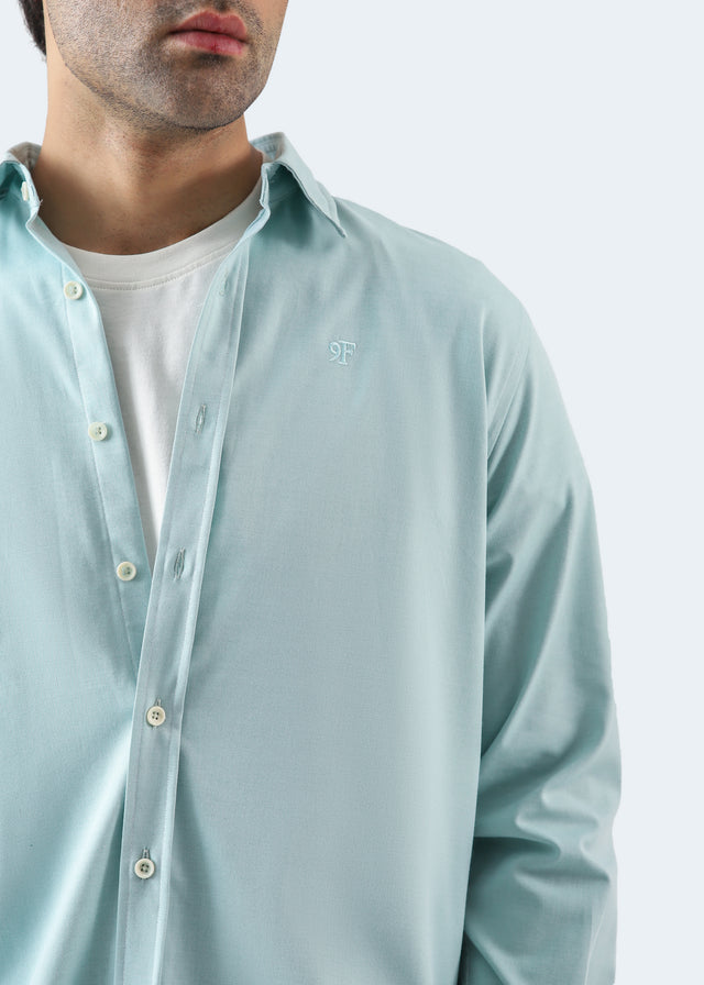 Basic Collar Embroidered Shirt