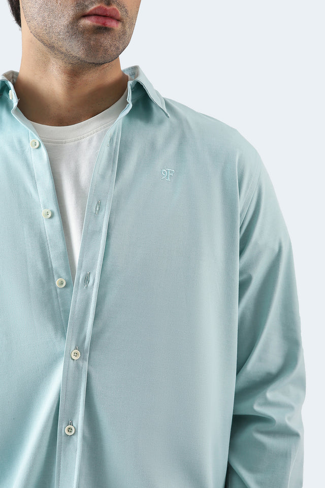 Basic Collar Embroidered Shirt