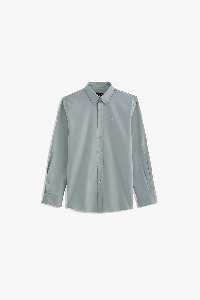 Basic Collar Embroidered Shirt