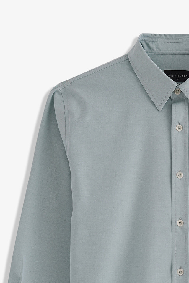 Basic Collar Embroidered Shirt