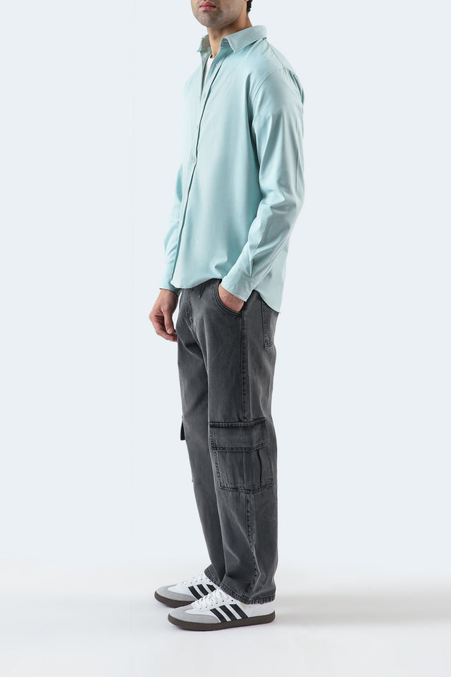 Basic Collar Embroidered Shirt
