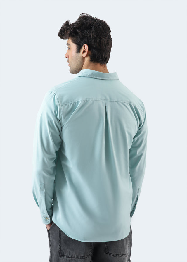 Basic Collar Embroidered Shirt