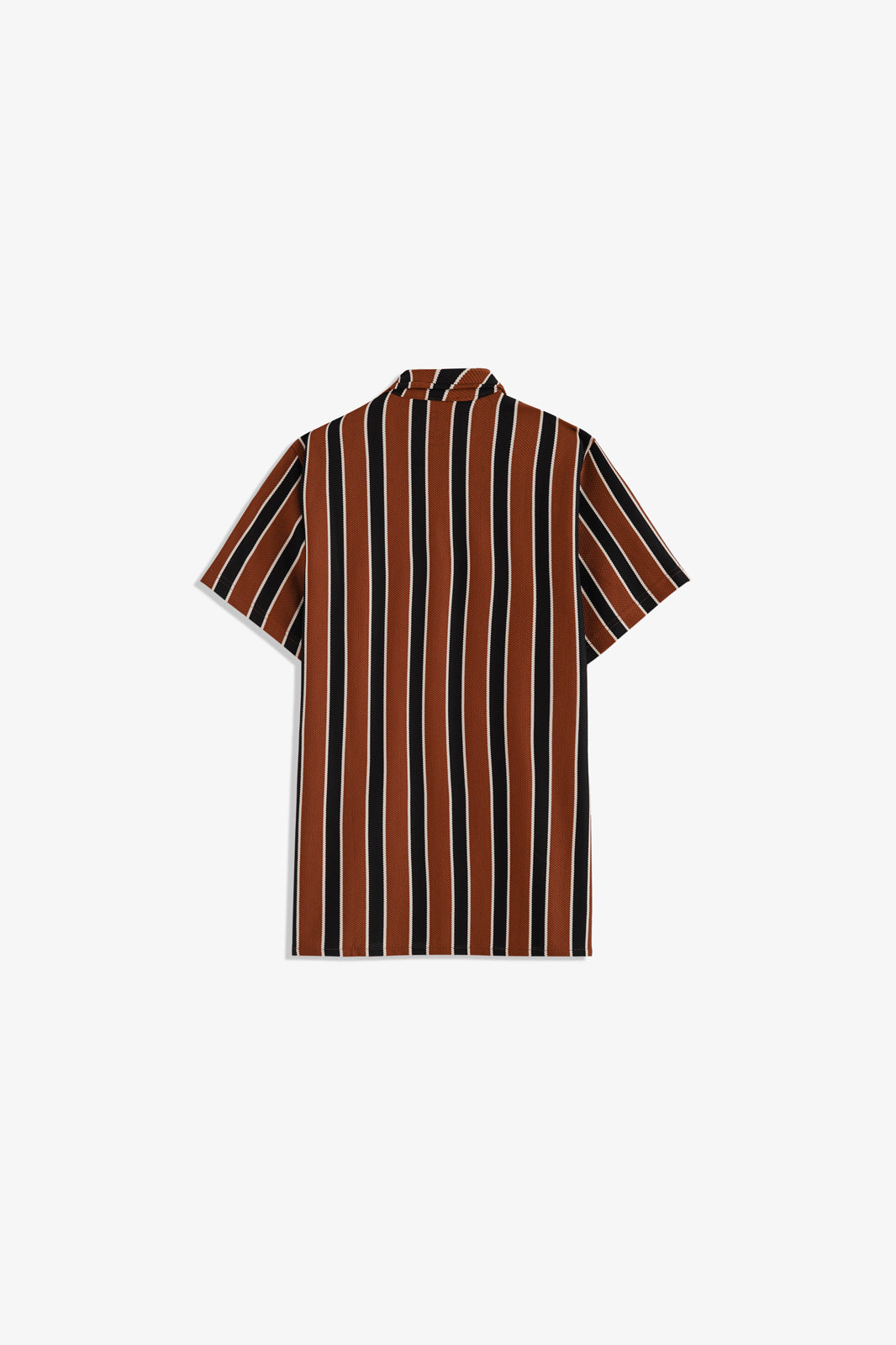 Cuban Collar Striped Shirt