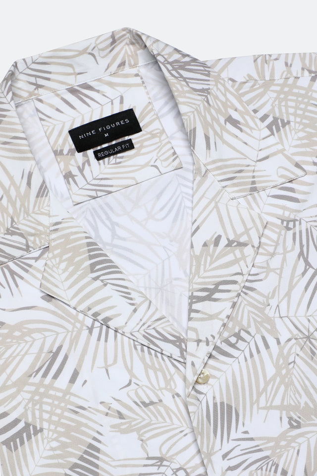 Cuban Collar Printed Shirt