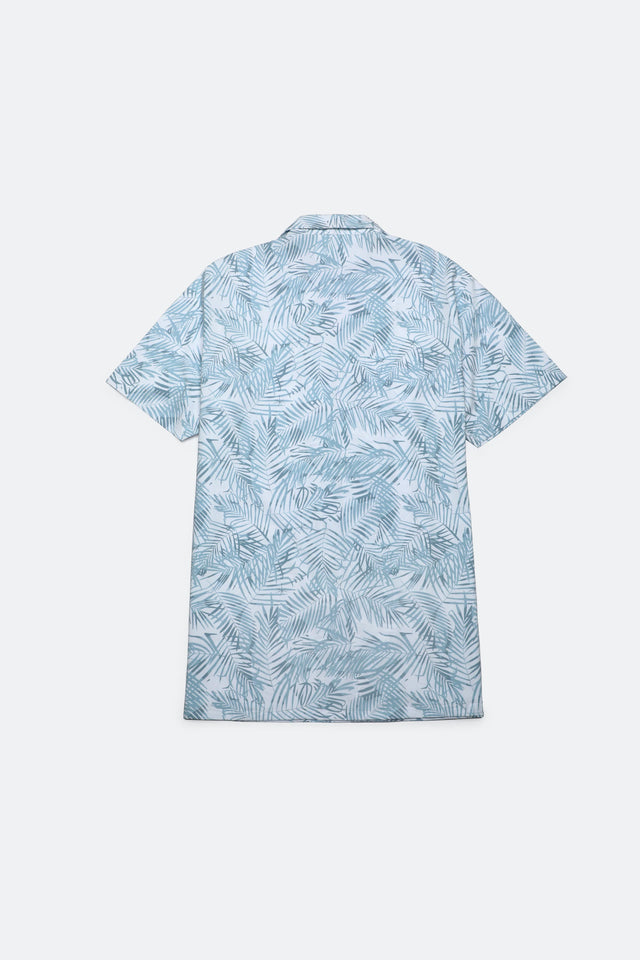 Cuban Colllar Printed Shirt
