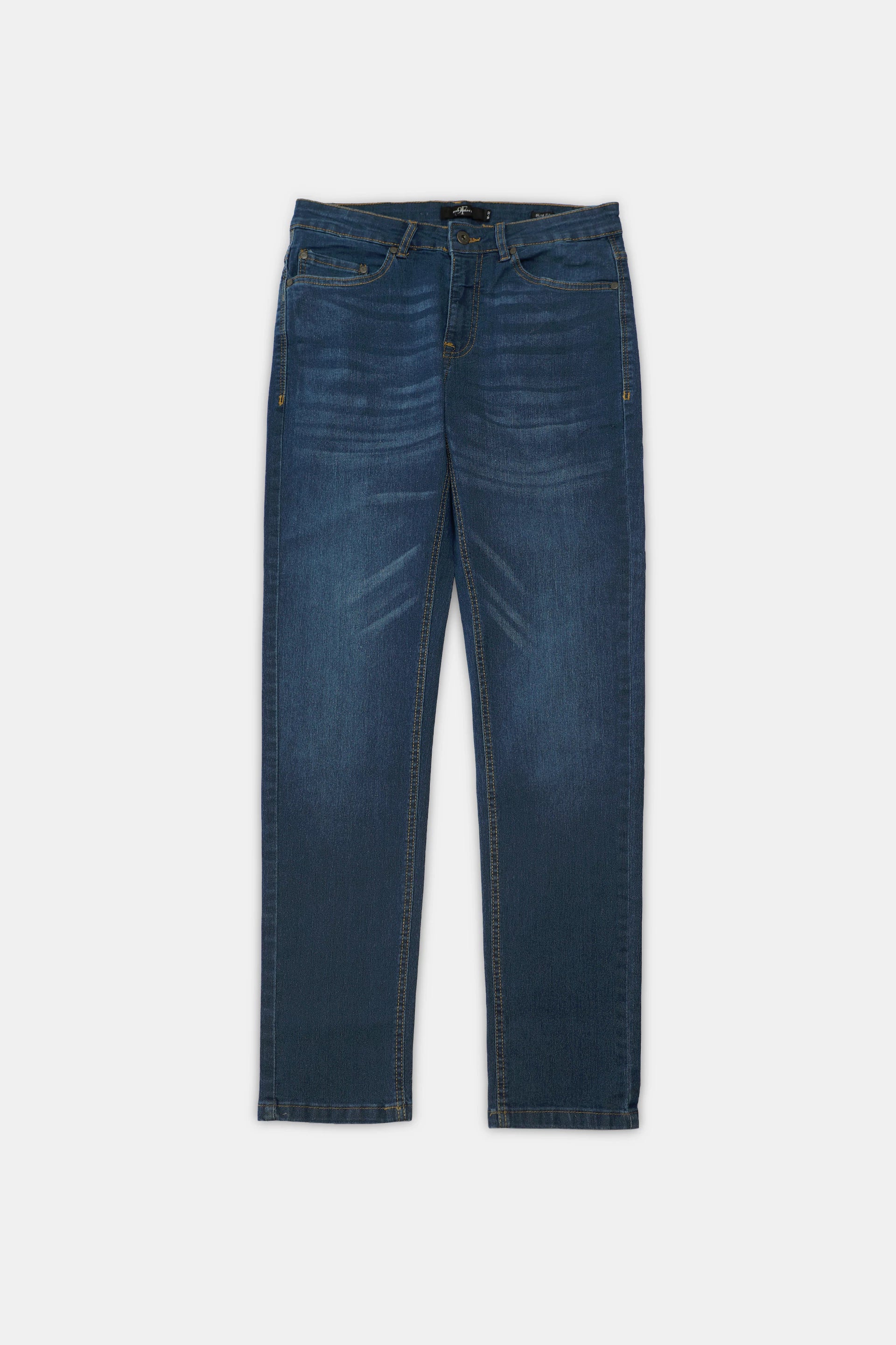 Slim Fit Mid Blue Jeans - 9figure