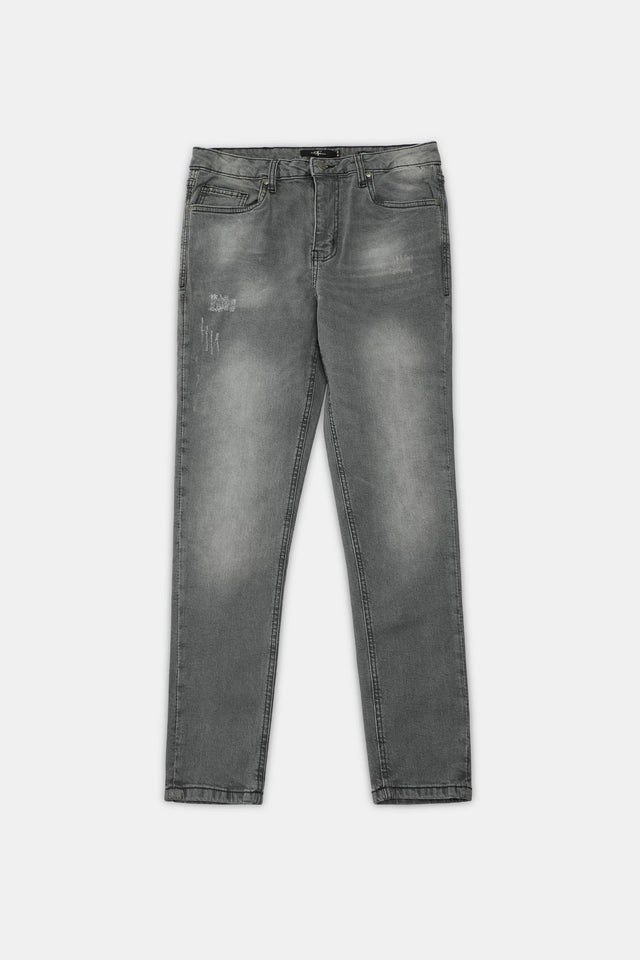 Grey Tapered Jeans - 9figure