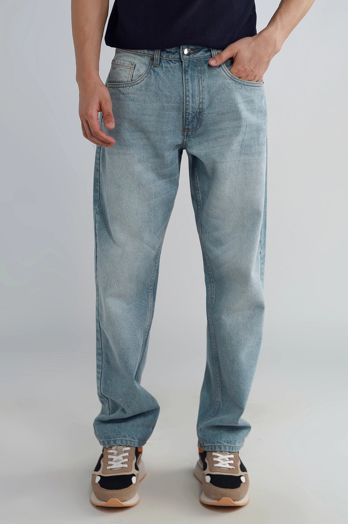 Mens Wide Leg Jeans