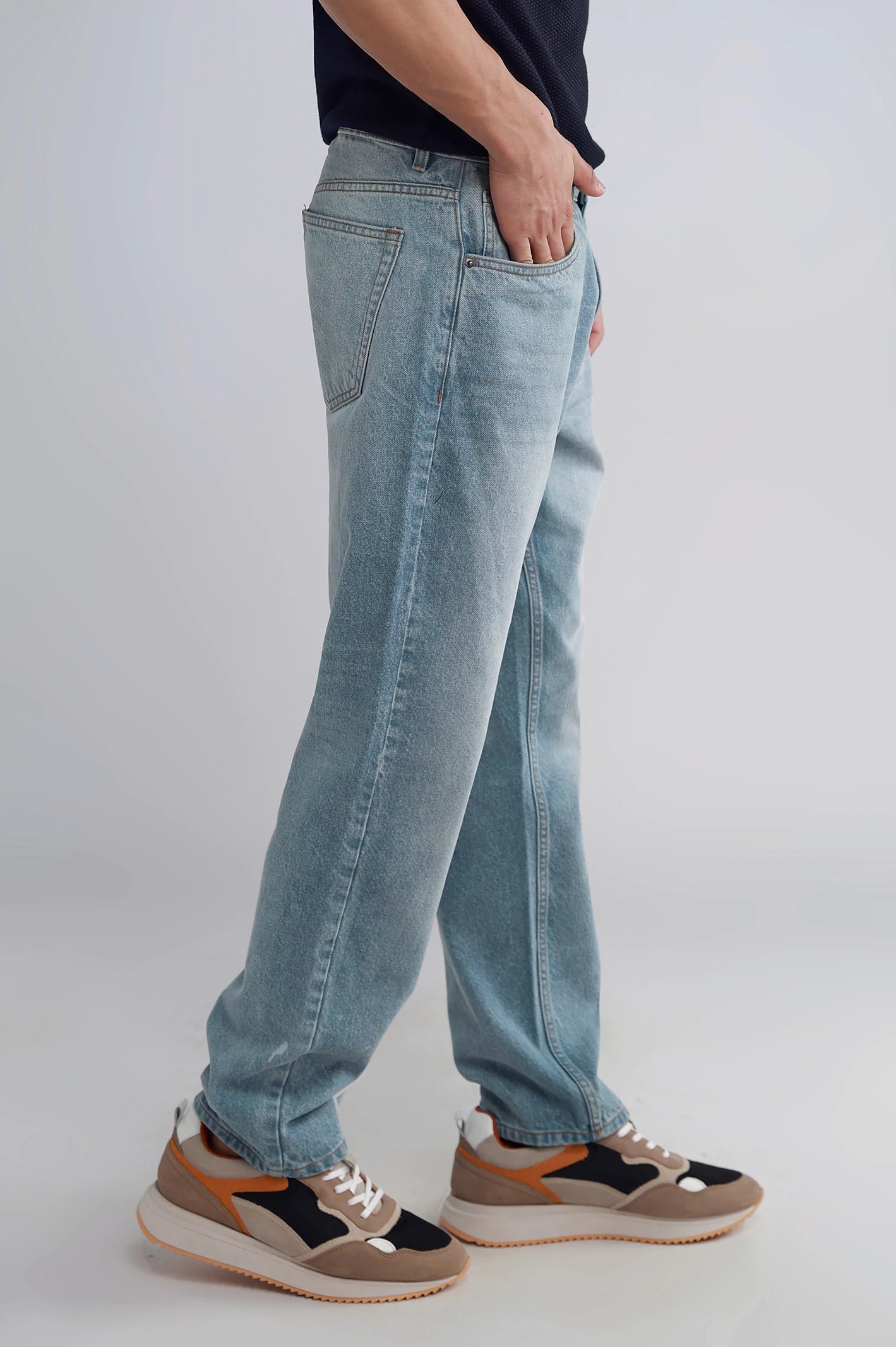 Mens Wide Leg Jeans