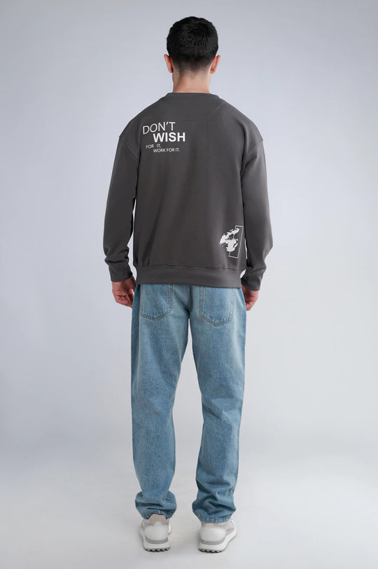Mens Graphics Oversize Sweatshirt