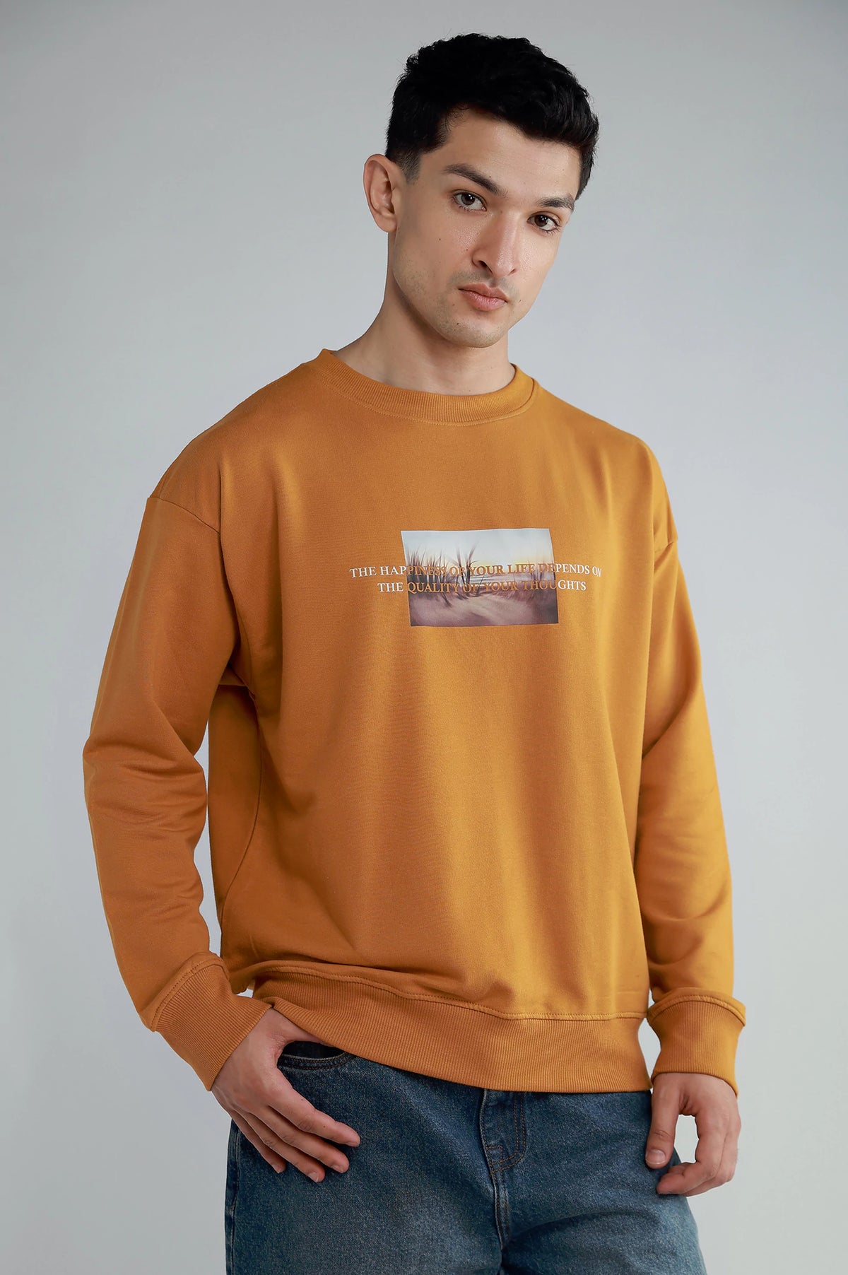 Mens Graphics Oversize Sweatshirt