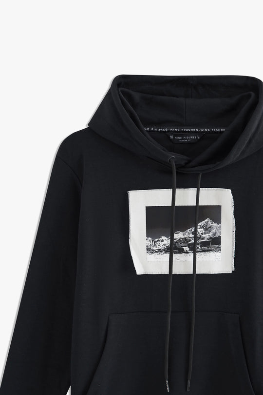 Mens Graphic Pullover Hoodie